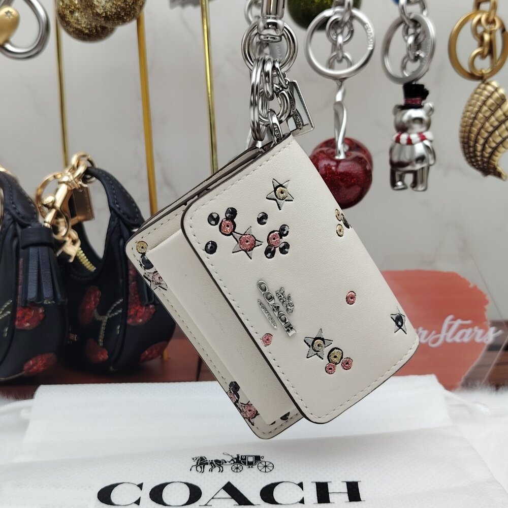 Coach Klare Bag Charm With Star Print - Picture 9 of 9